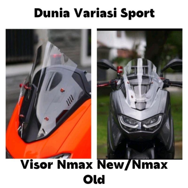 Jual Dunia Variasi Visor Windshield Model Tdr Sirip Nmax New Nmax