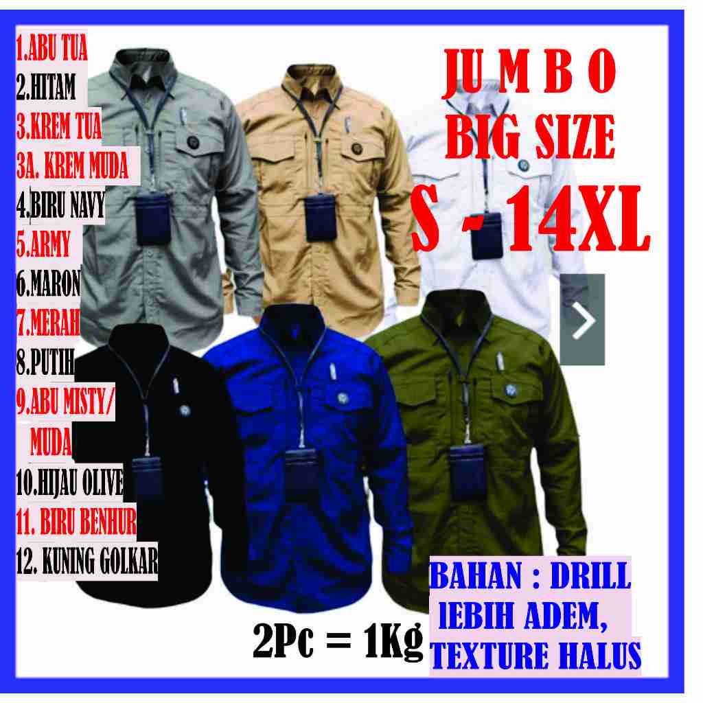 Jual Jumbo Big Size Kemeja Baju Tactical Taktikal Mtac M Tac M Tac