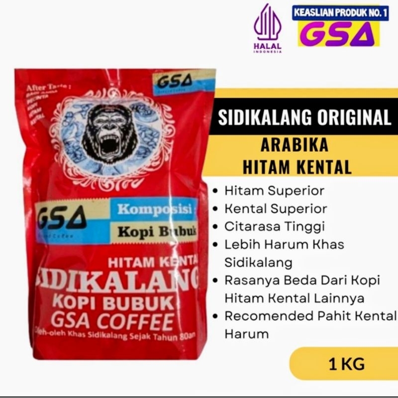 Jual Kopi Hitam Bubuk Murni Kg Kopi Arabica Super Sidikalang Asli