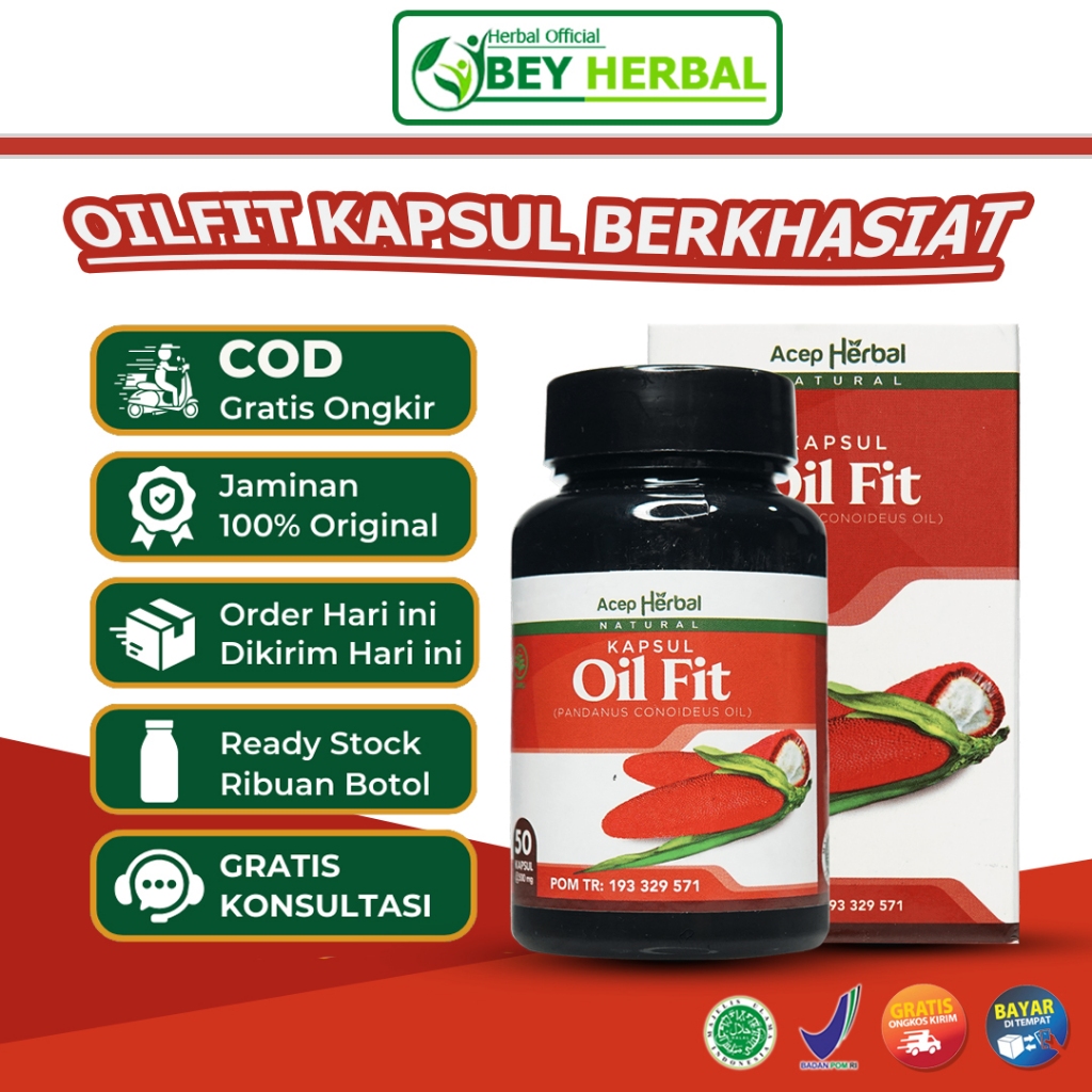 Jual Oil Fit Kapsul Ekstrak Buah Merah Papua Obat Penurun Kolestrol