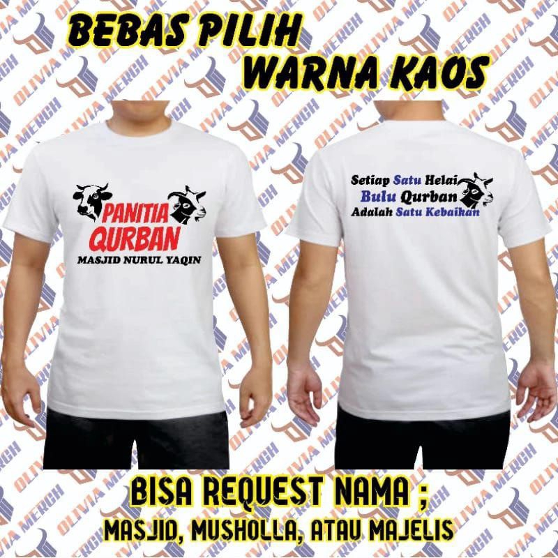 Jual Kaos Panitia Qurban Idul Adha T Shirt Panitia Kurban Kaos Distro