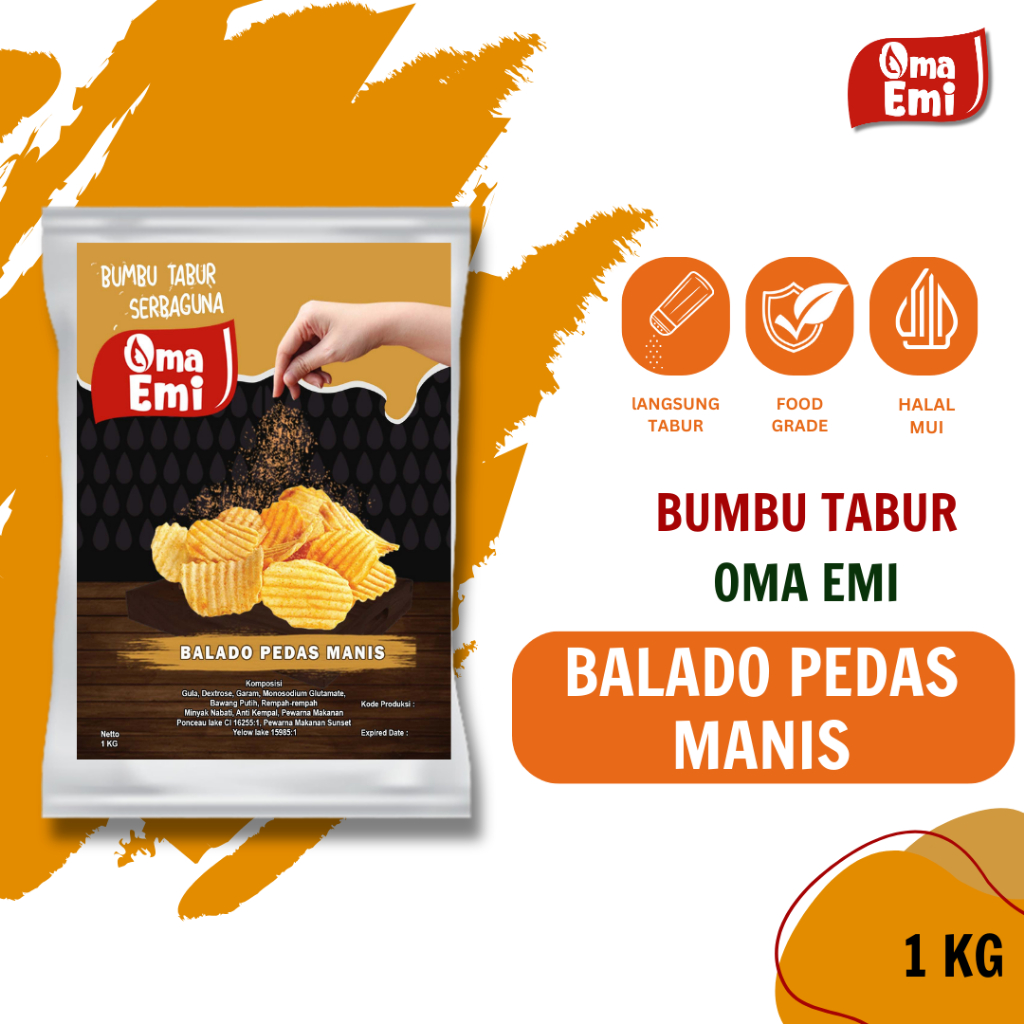 Jual Bumbu Tabur Balado Pedas Manis Kg Shopee Indonesia