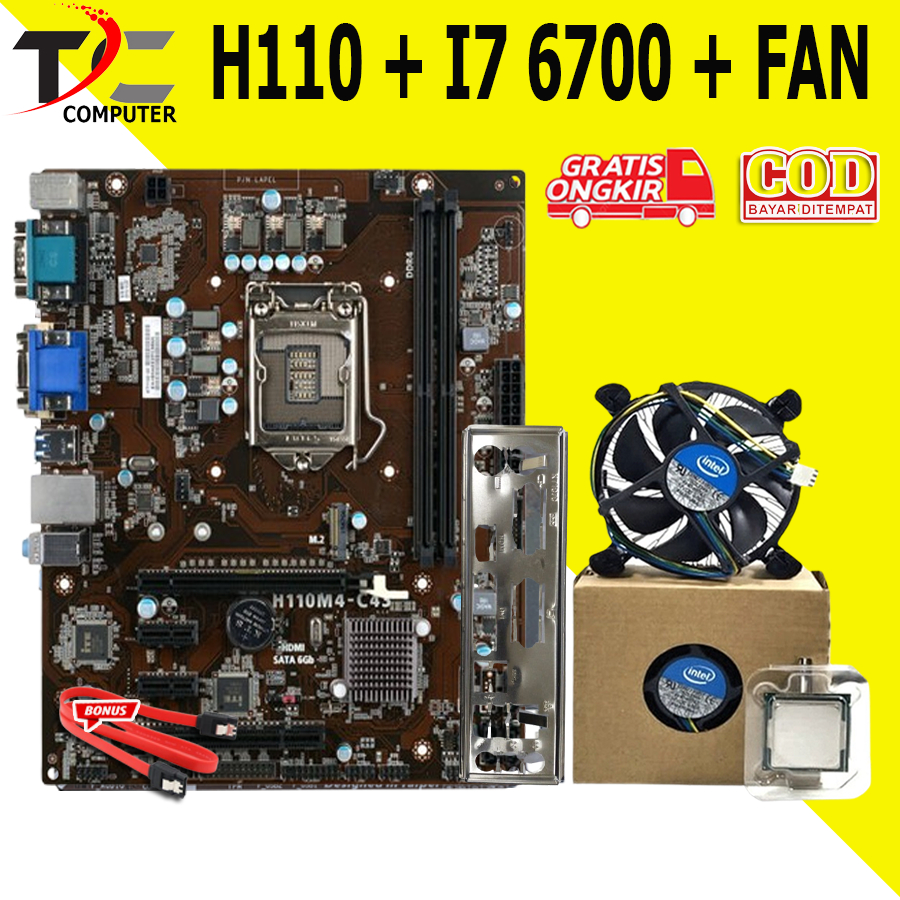 Jual Paket Mobo Motherboard H Plus Processor I Fan Lga