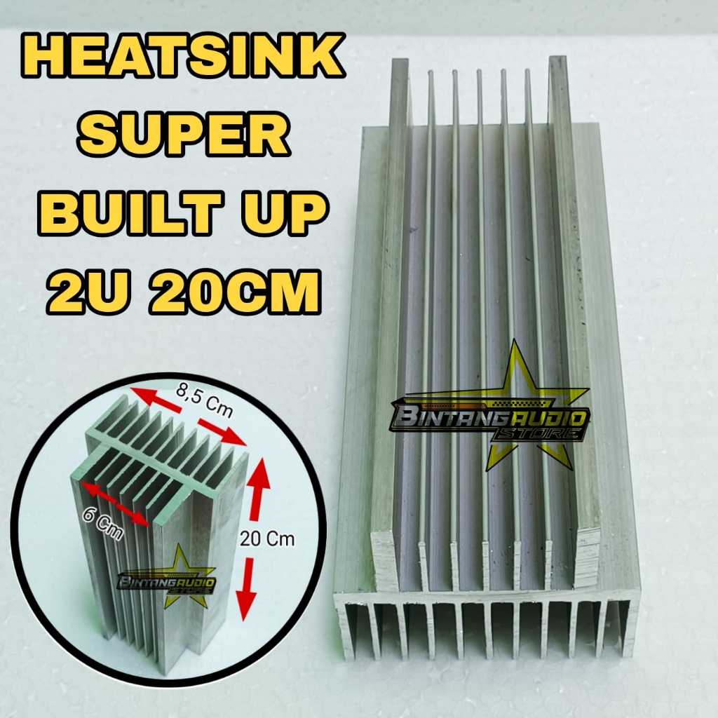 Jual Hs Heatsink Pendingin Super Built Up U Cm Sirip Tebal Mm