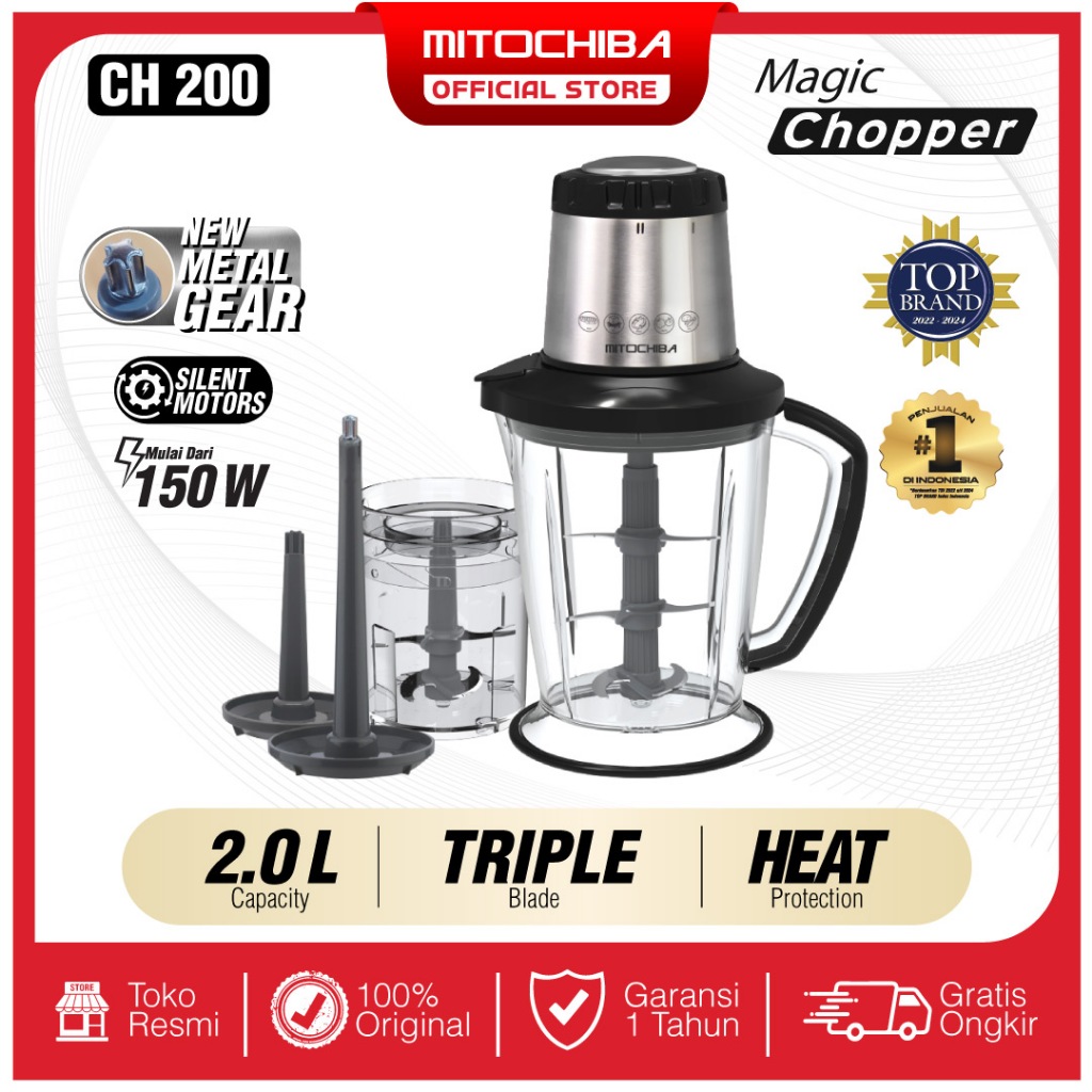 Jual Mitochiba Food Magic Chopper Ch Blender L Alat Penggiling Dan