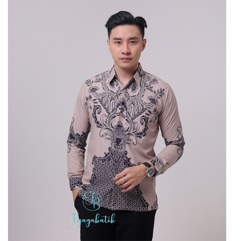 Jual Kemeja Batik Slimfit Pria Lapis Furing Premium Tyaga Batik