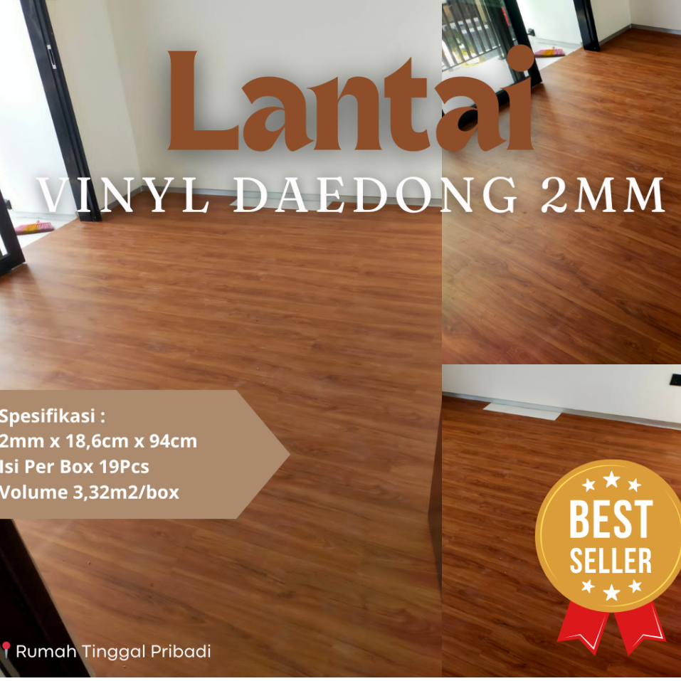 Jual Lantai Vinyl Plank Daedong Tebal Mm D Motif Kayu Wood