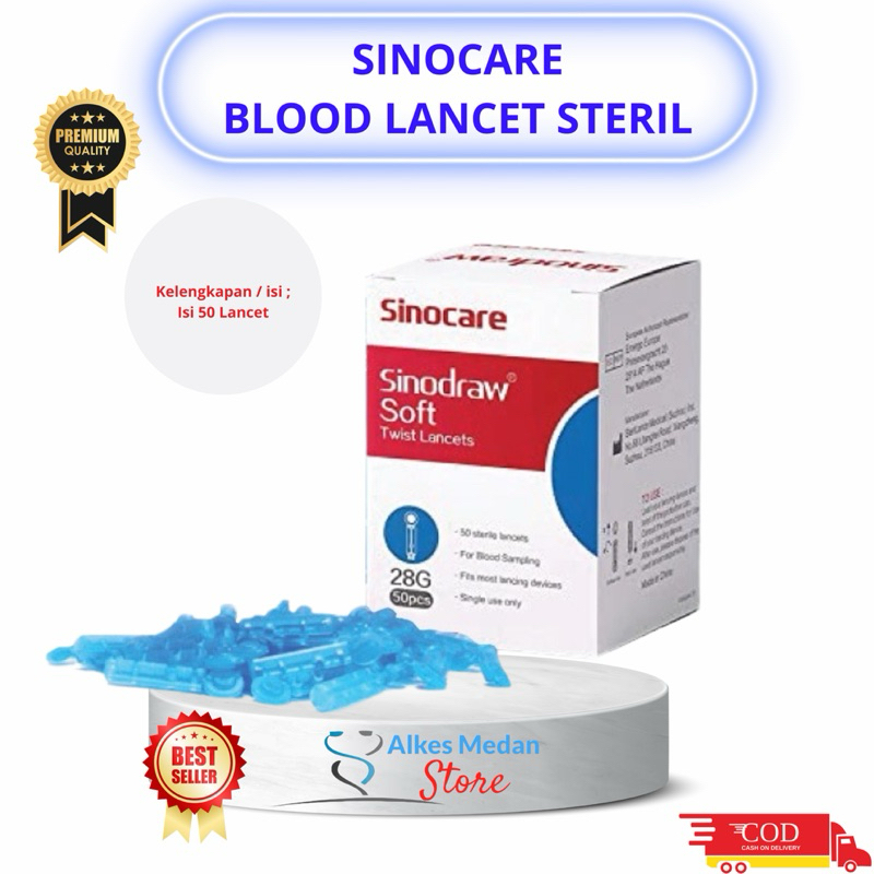 Jual Sinocare Sinodraw Blood Lancet G Pcs Shopee Indonesia