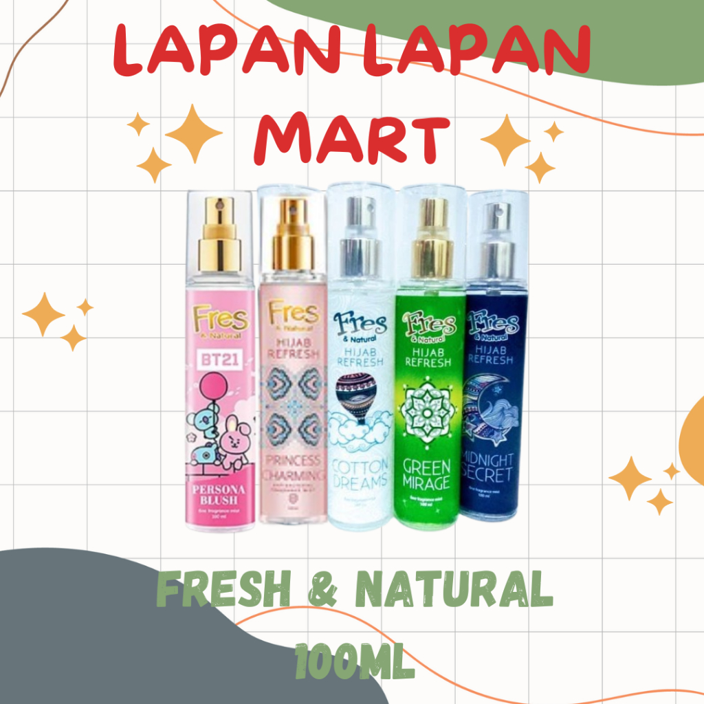 Jual Fresh Natural Hijab Refresh BT21 100ML Shopee Indonesia