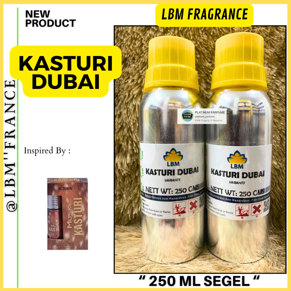 Jual Bibit Parfum Refil Kasturi Dubai Kemasan Ml Segel Alumunium