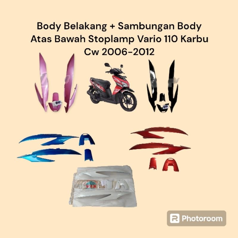 Jual Original Body Belakang Sambungan Body Atas Bawah Stop Lamp Vario