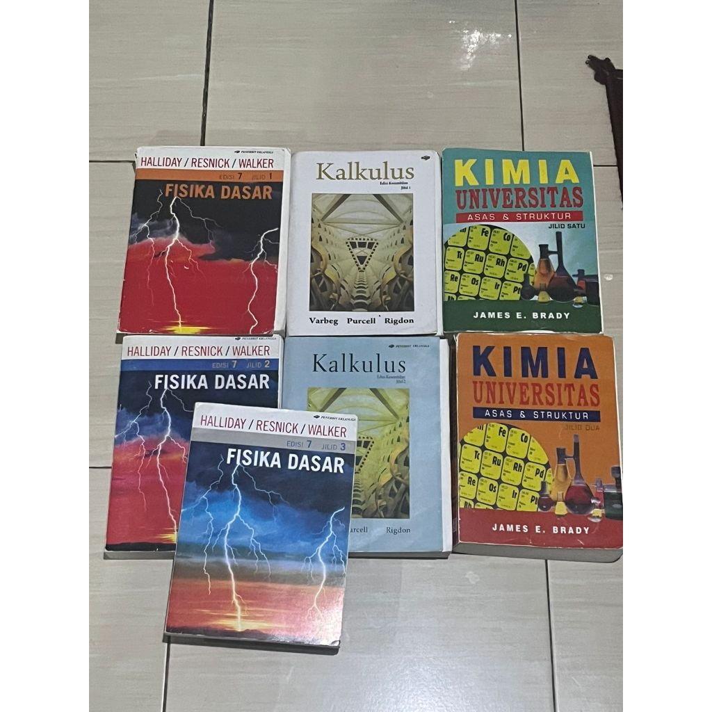 Jual Preloved Buku Fisika Dasar Halliday Jilid Dan