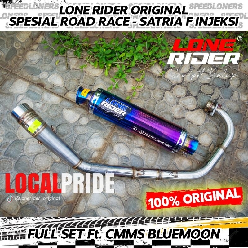 Jual LONE RIDER ORIGINAL Knalpot Racing SATRIA F 150 FU FI Spesial Road