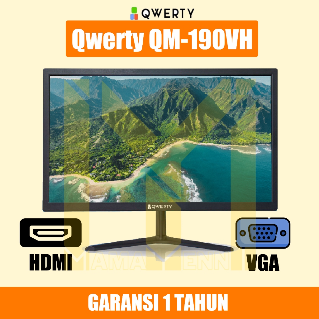 Jual Monitor Qwerty 19 QM 190VH LED IPS 3ms 75Hz HDMI VGA Layar