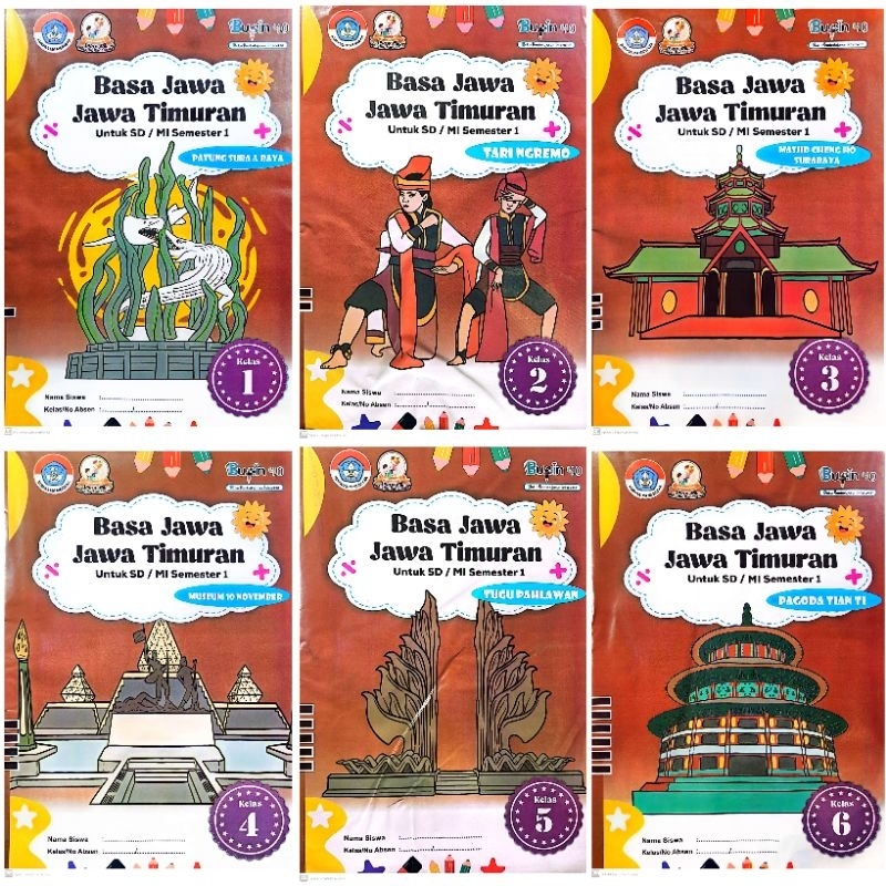 Jual BUKU LKS BUPIN SD MI BAHASA JAWA TIMURAN KELAS 1 2 3 4 5 6