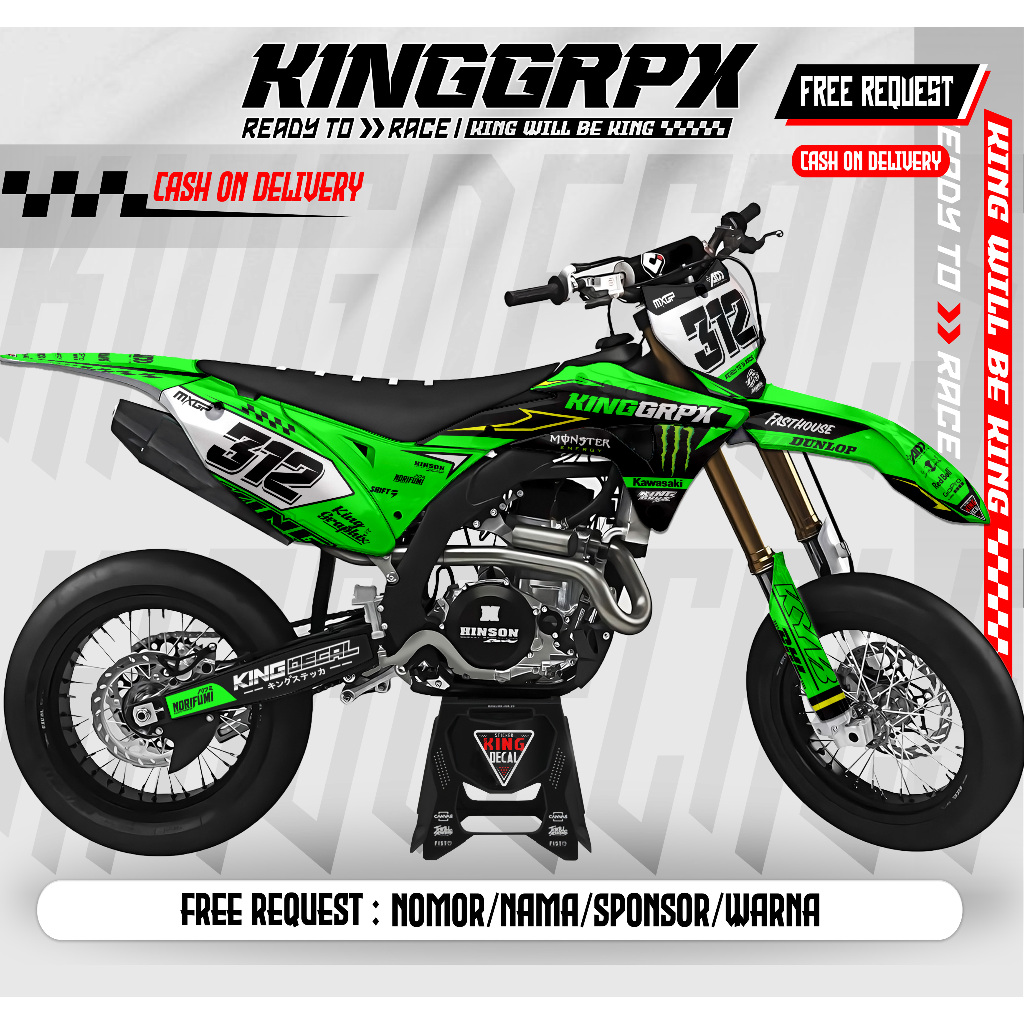 Jual DECAL STICKER KLX GORDON FULL BODY DECAL GORDON DECAL STIKER