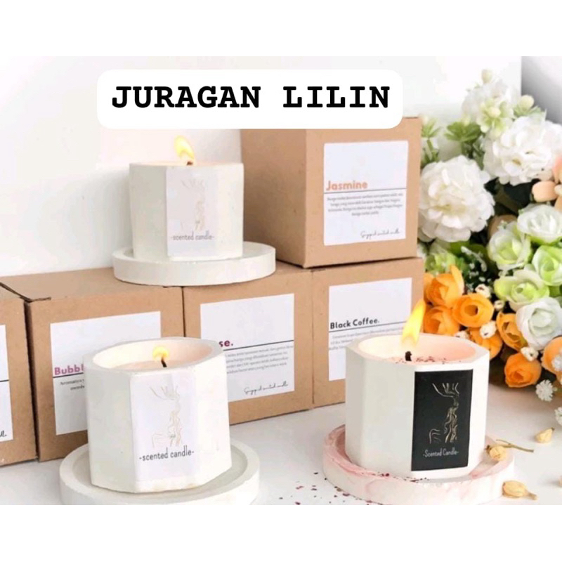 Jual SCENTED CANDLE LILIN AROMATERAPI Gatotkaca POT Shopee Indonesia