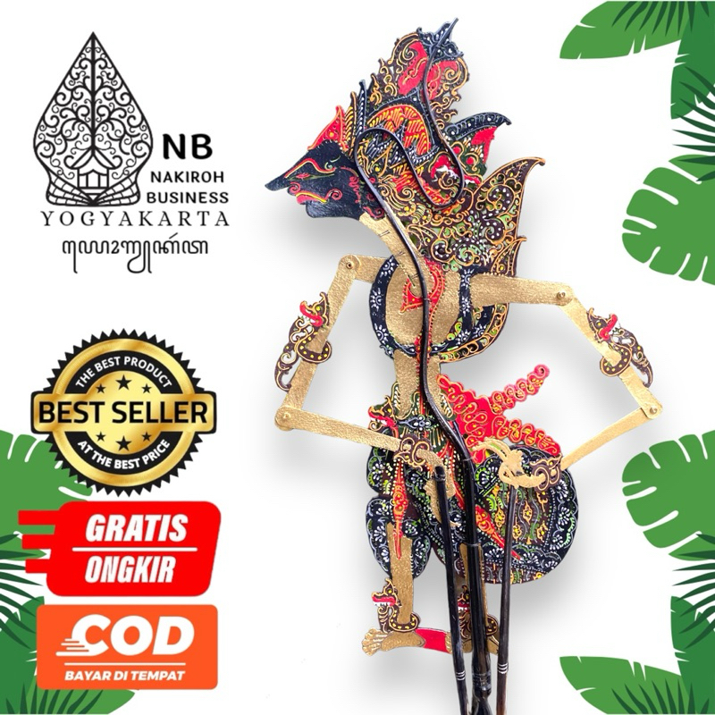 Jual Wayang Kulit Alusan Kresna Krisna Batik Gagrak Jogja Super Halus