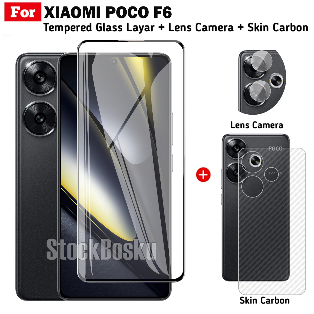 Jual Paket In Tempered Glass Xiaomi Poco F G Layar Full Free Lens