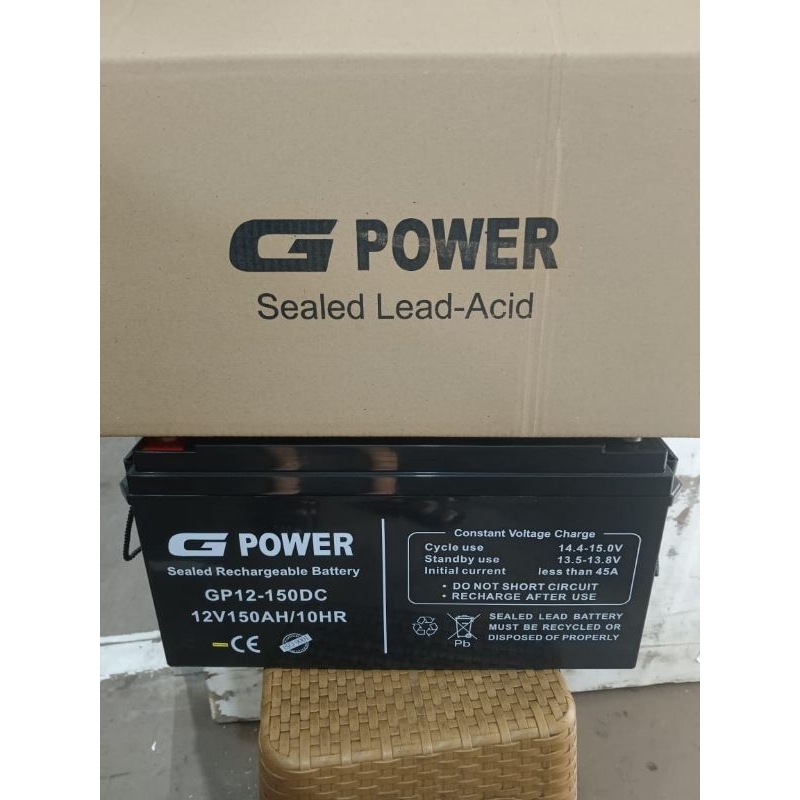 Jual Baterai Vrla Merek G Power 12v 150ah Shopee Indonesia