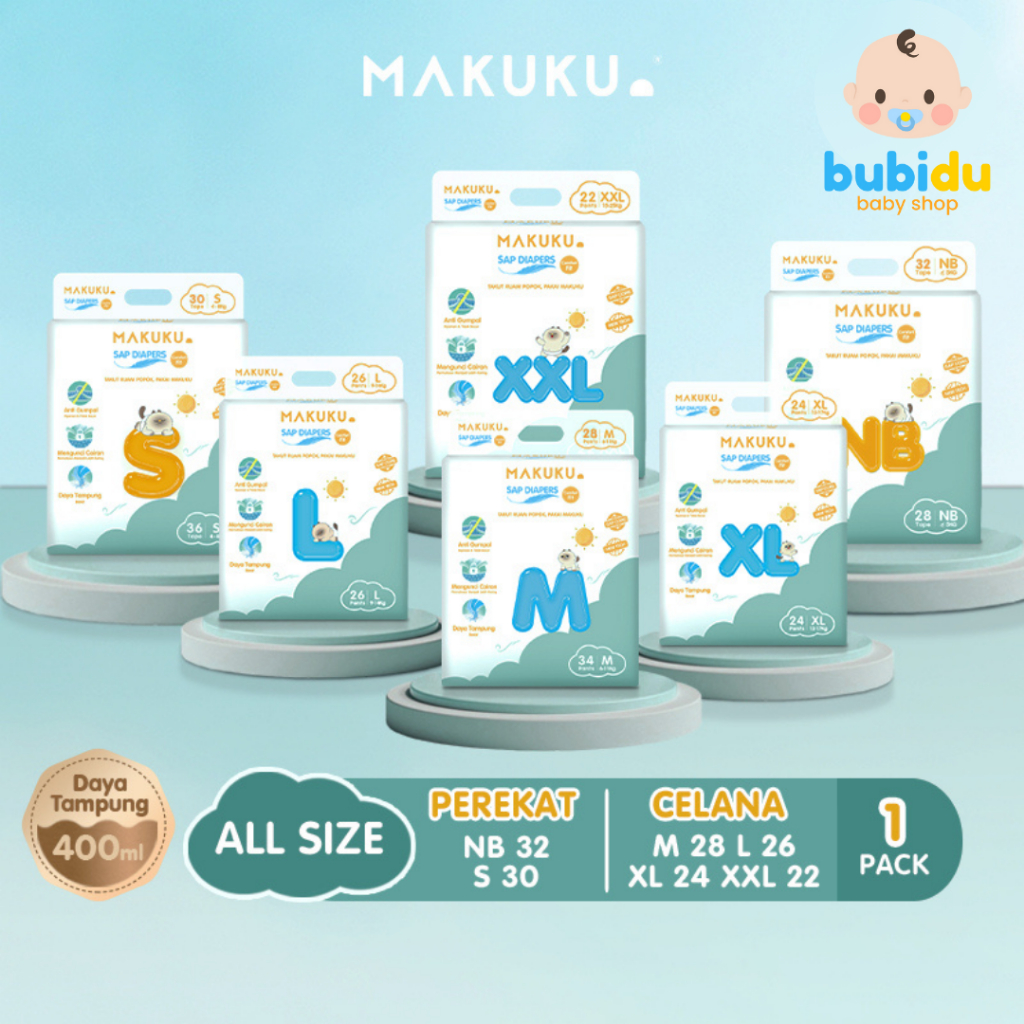 Jual Makuku Sap Diapers Comfort Fit Nb S M L Xl Xxl Pampers