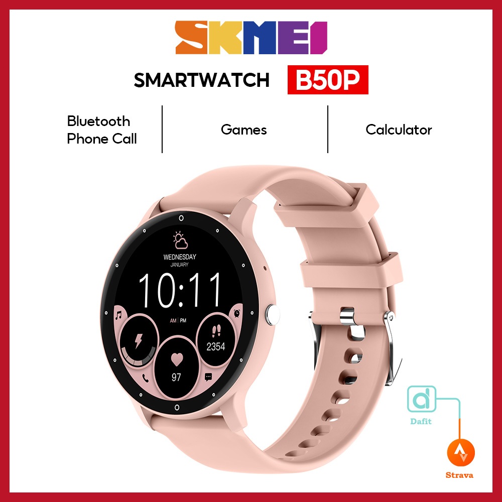 Jual Skmei B50P Jam Tangan Wanita Smartwatch Silikon Strap Jam Tangan