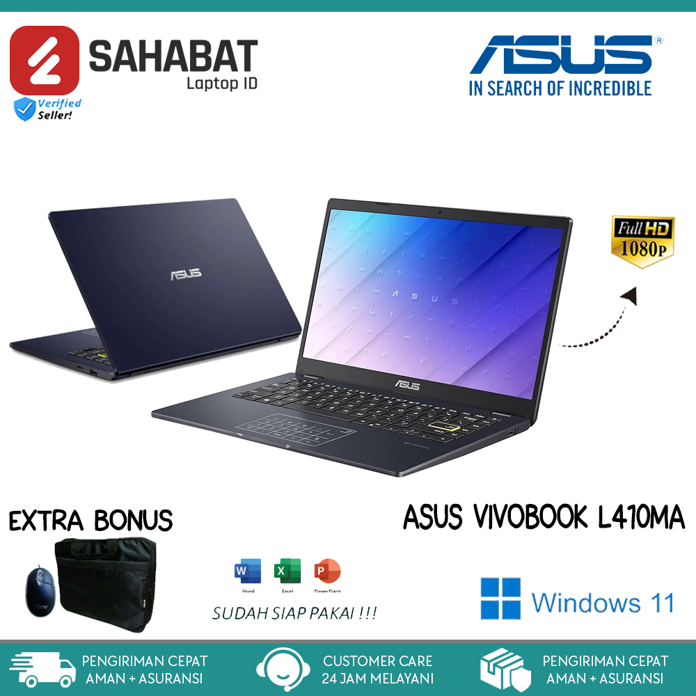 Jual Laptop Sekolah Murah Asus Vivobook L410ma Intel N4020 Ram