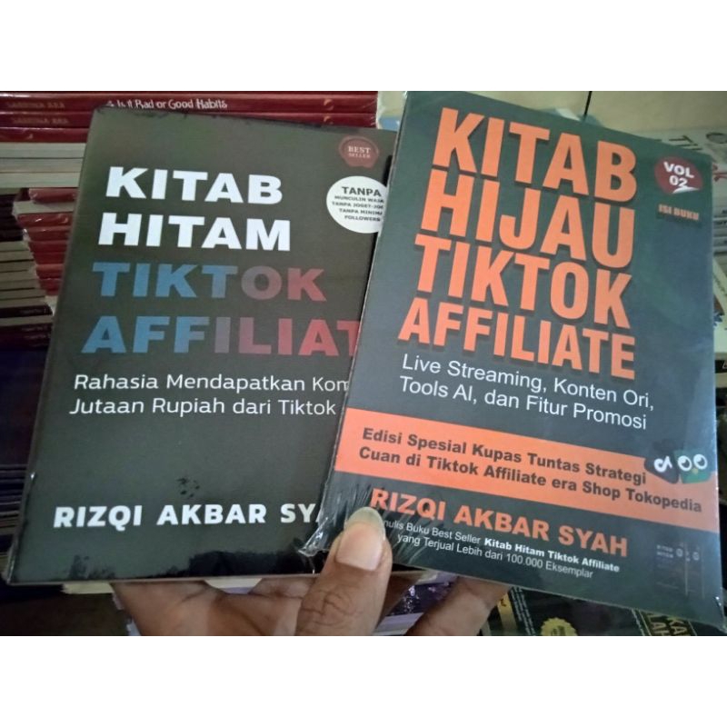 Jual Paket 2 Buku Tik Tok Kitab HIJAU Kitab HITAM Affiliate Shopee