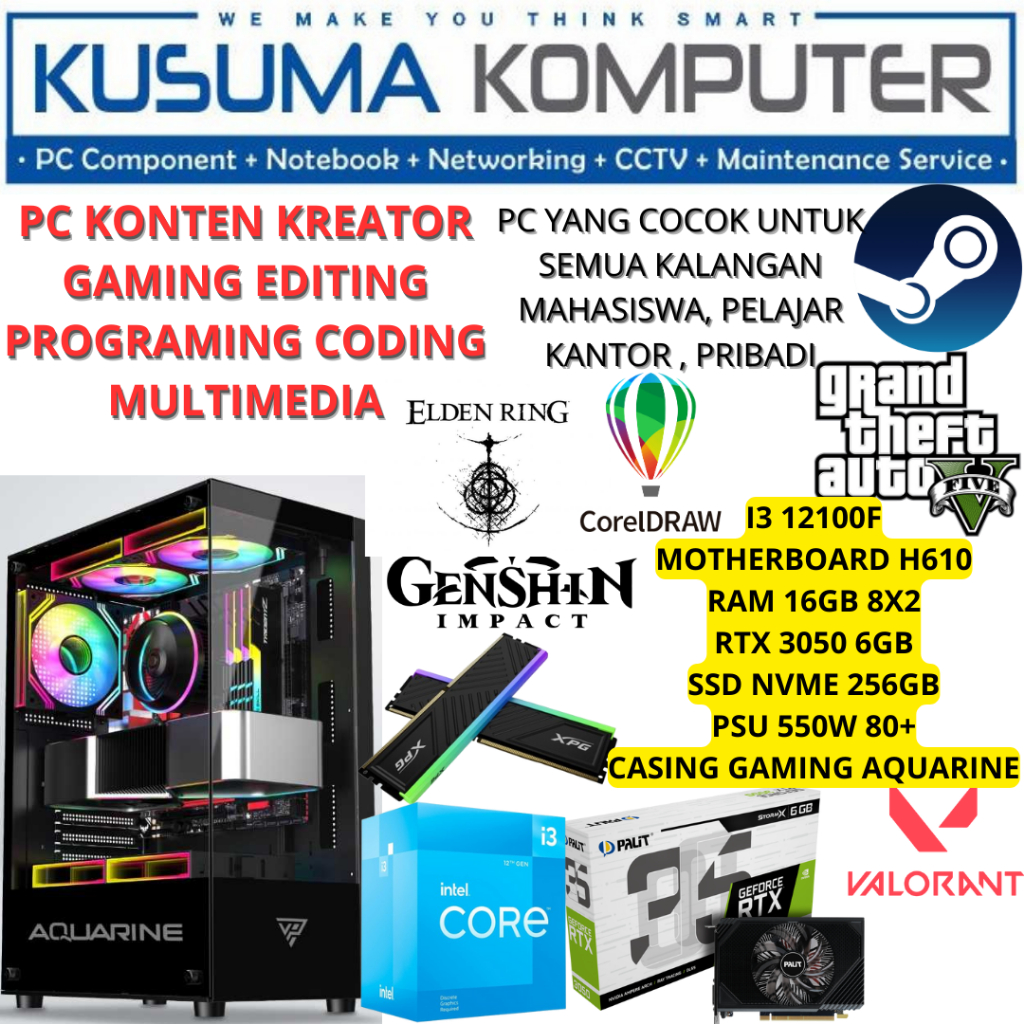 Jual Pc Gaming Rendering Rakitan Intel Core I F Rtx Gb Ram