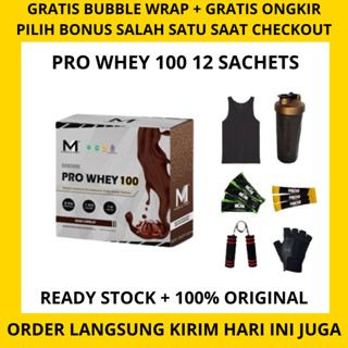 Jual M1 Muscle First Pro Whey 100 1 Box 12 Servings 12 Sajian Whey