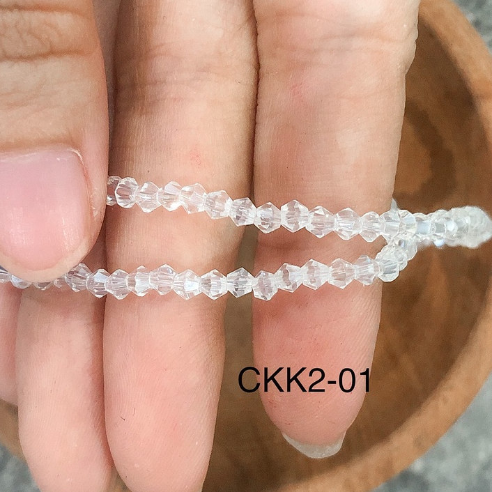 Jual CEKO KERUCUT 2MM CEKO LANCIP KRISTAL BICONE CEKO DIAMOND