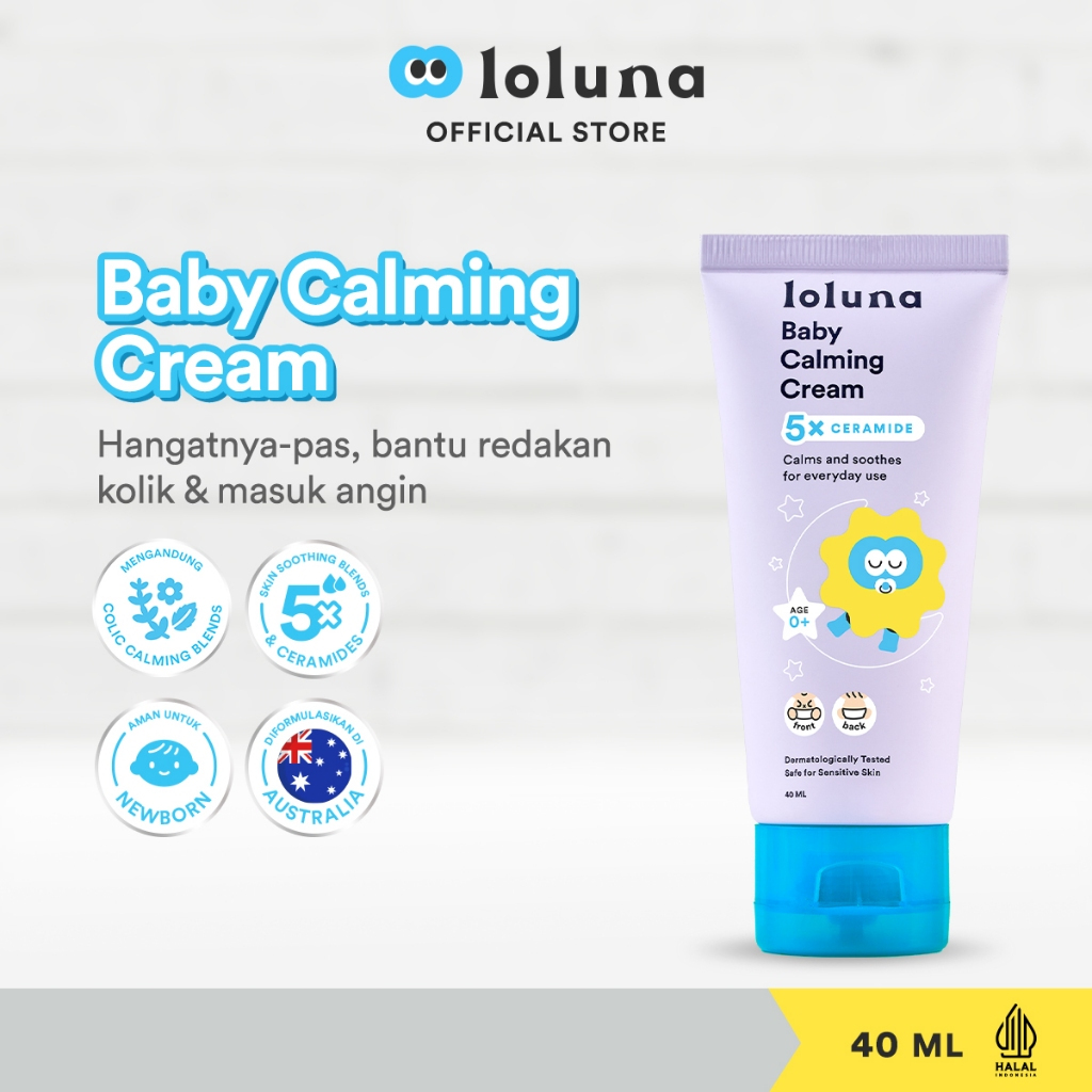 Jual Loluna Baby Calming Cream 40 Gr Krim Penghangat Dan Pereda Kolik