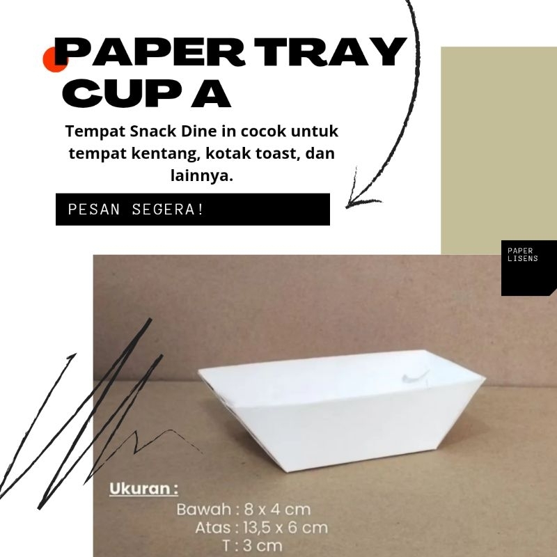 Jual Pcs Cup Kentang A Kotak Cup Kentang Food Paper Tray