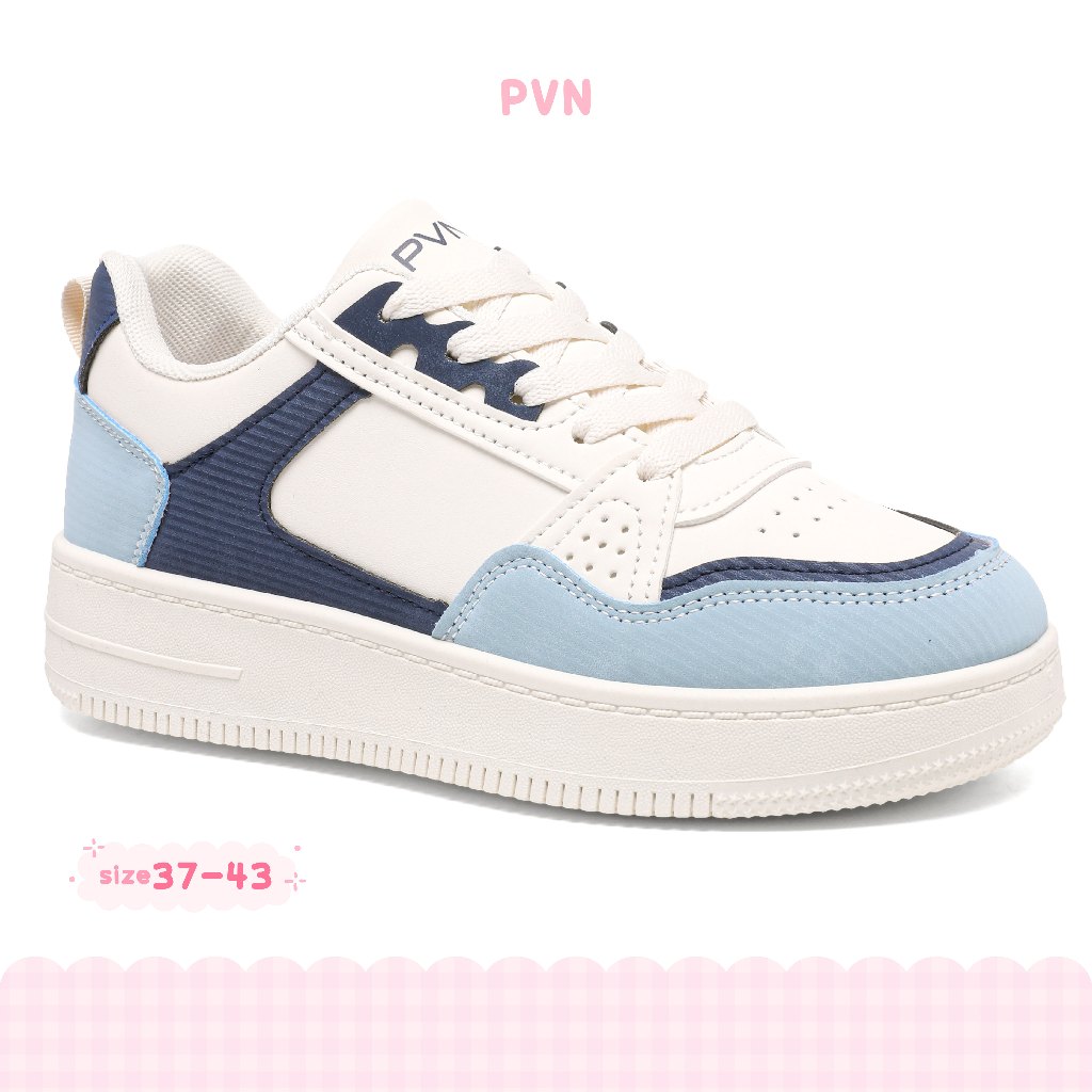 Jual Pvn Serri Sepatu Sneakers Kets Tali Wanita Sport Shoes Blue