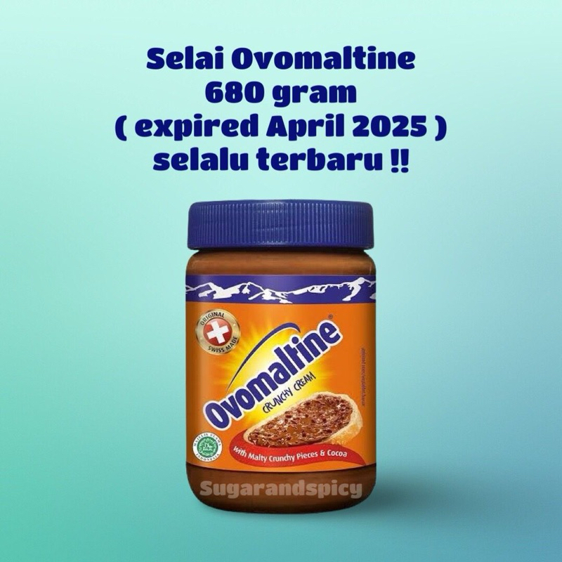 Jual SELAI OVOMALTINE 680 GR OVOMALTINE CRUNCHY 680 GR OVOMALTINE