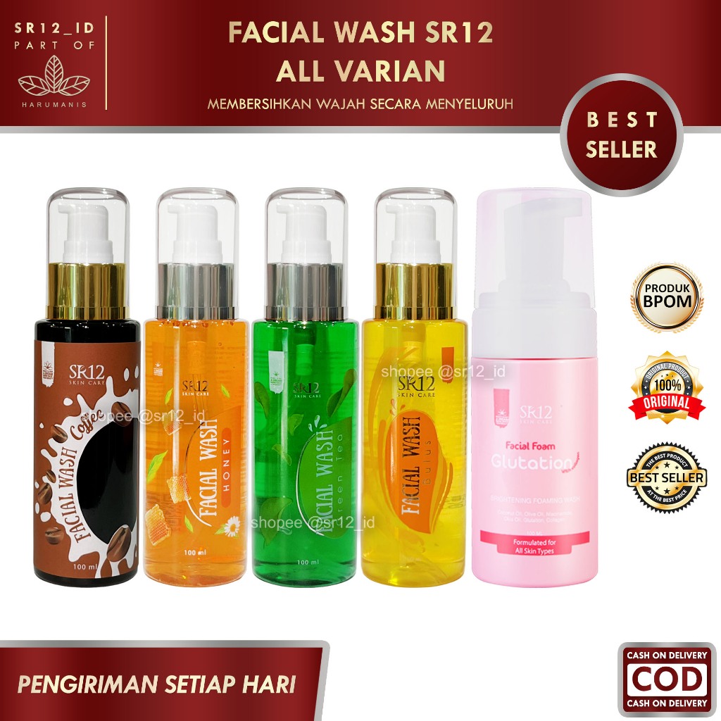 Jual Facial Wash Sr Ml All Varian Honey Bulus Coffee Green