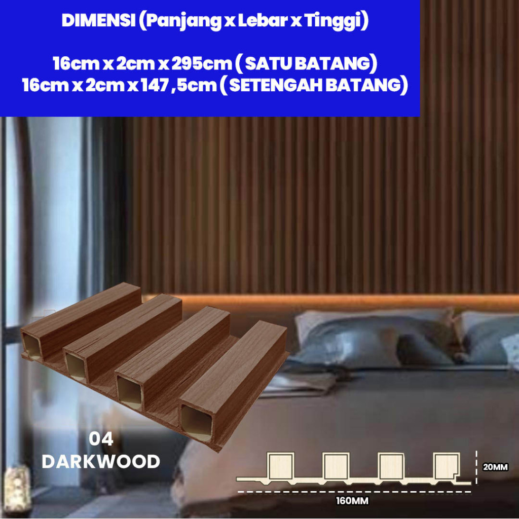 Jual Wood Panel Wpc Wall Panel Pvc Woodpanel Wallpanel Kisi Kisi