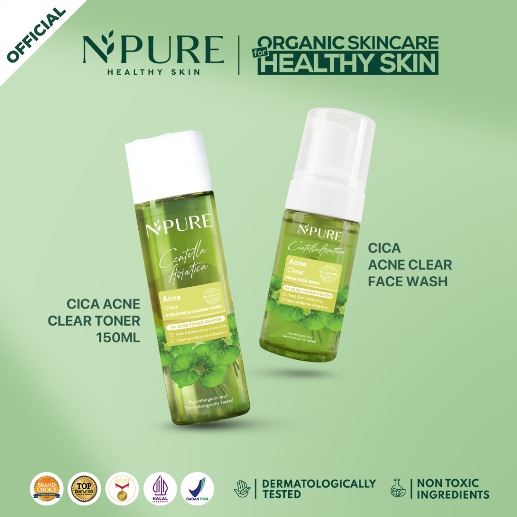 Jual Npurebundle Hematcica Toner Ml Cica Face Wash Ml