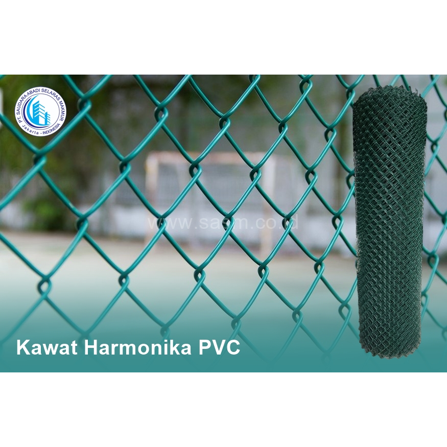 Jual Kawat Harmonika PVC 50x50 2 X 25 Meter 2 7 MM Shopee Indonesia