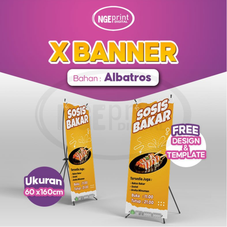 Jual Bahan Albatros Cetak Xbanner Outdoor Ukuran X Untuk Acara