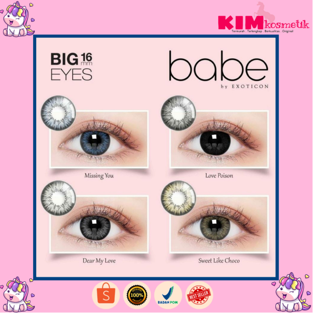 Jual Softlens X BABE Big Eyes Mm NORMAL By Exoticon Shopee Indonesia