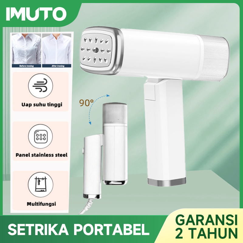 Jual Imuto Setrika Uap Portable Low Watt Multifungsi Bisa Dilipat