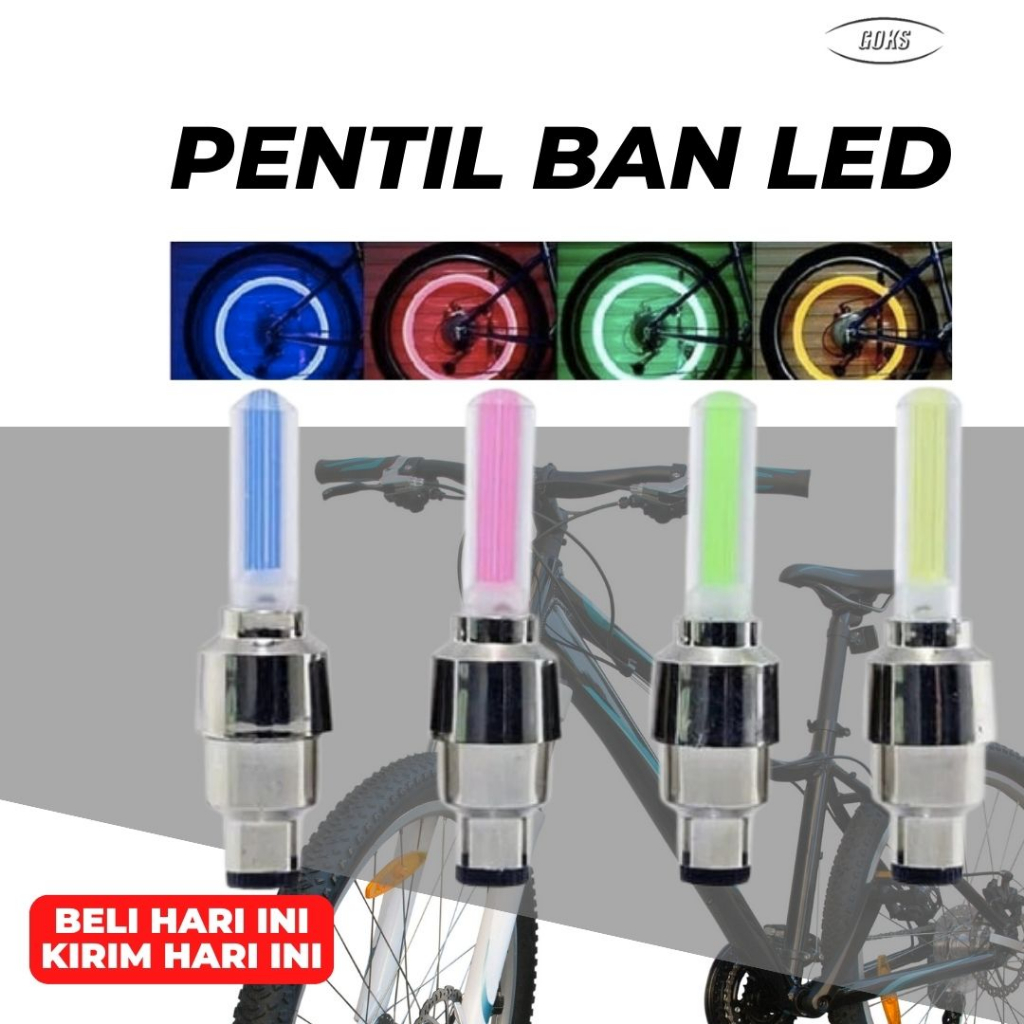 Jual Pentil Ban Sepeda Led Lampu Glow In The Dark Light Tyre Lamp