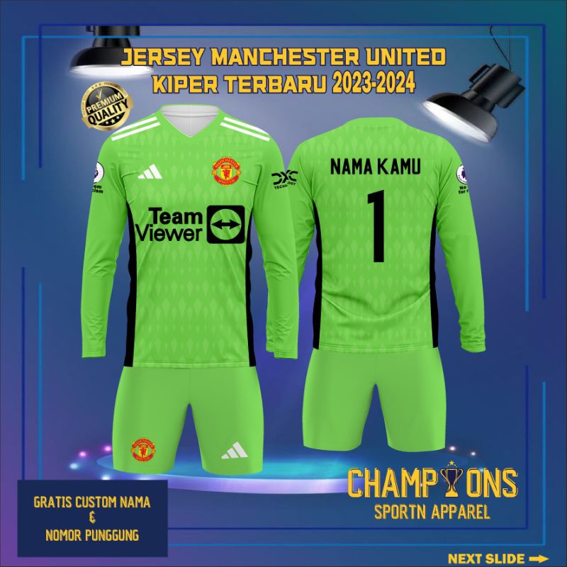 Jual Jersey Klub Manchester United Kiper Lengan Panjang