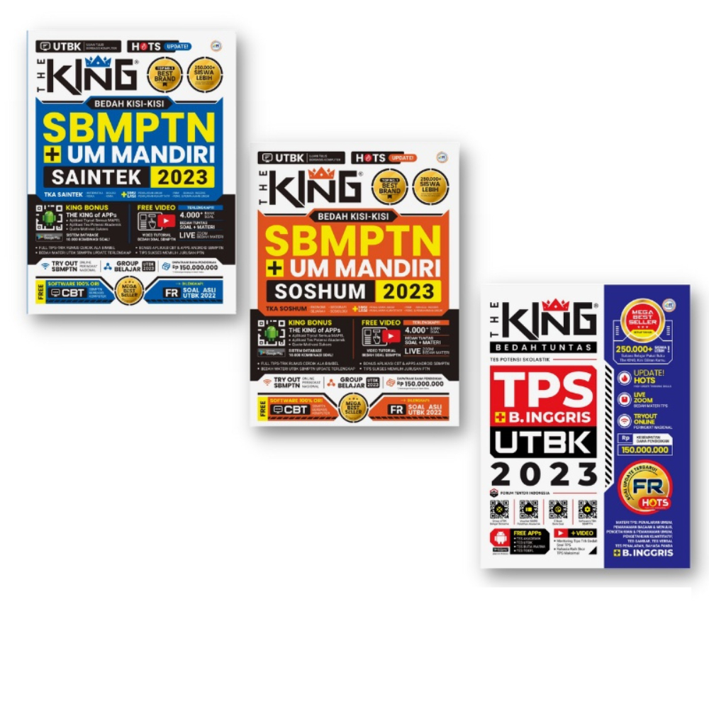 Jual KP The King Bedah Kisi Kisi SBMPTN UM Mandiri SOSHUM SAINTEK