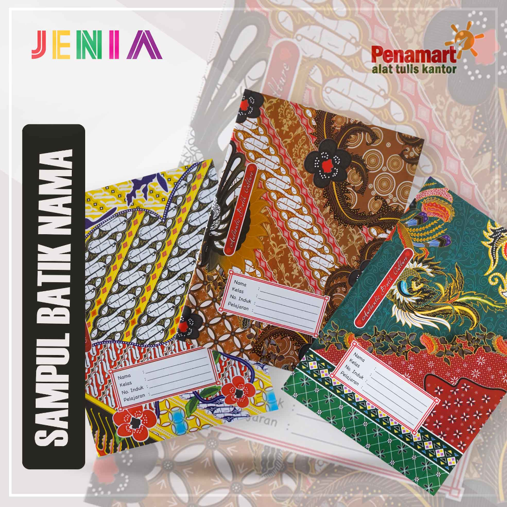 Jual Sampul Buku Nama Batik Folio Isi 20 Lembar Shopee Indonesia