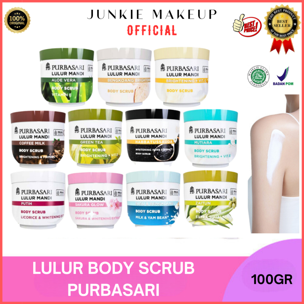 Jual 𝗝𝗨𝗡𝗞𝗜𝗘 𝗠𝗔𝗞𝗘𝗨𝗣 Lulur Mandi Pengantin Body Scrub Purbasari