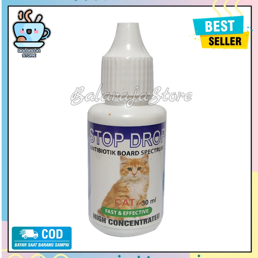 Jual Stop Drop Obat Antibiotik Kucing Cat Kitten Anti Bakteri Virus