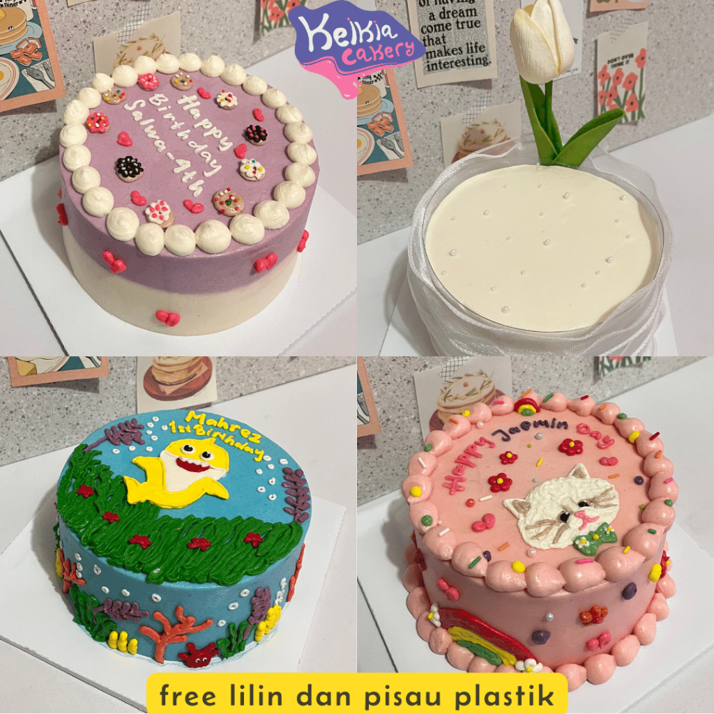 Jual Bisa Dadakan Custom Korean Cake Cm Cm Kue Ulang Tahun