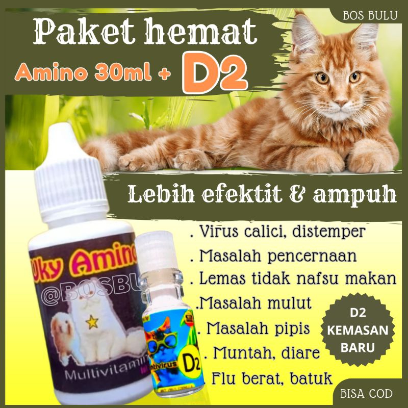 Jual D Paket Vitamin Obat Virus Calici Muntah Flu Dan Batuk Pilek